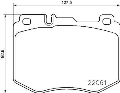 Brake Pad Set, disc brake BREMBO P 50 120