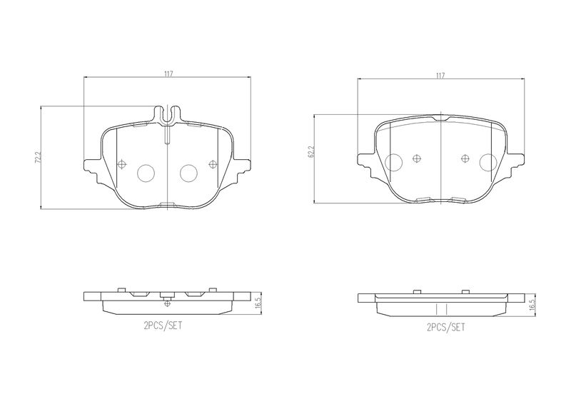 BREMBO P 50 169 Brake Pad Set, disc brake