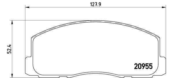 BREMBO P 54 006 Brake Pad Set, disc brake