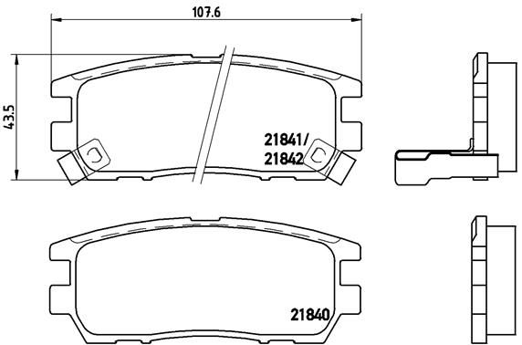 BREMBO P 54 018 Brake Pad Set, disc brake