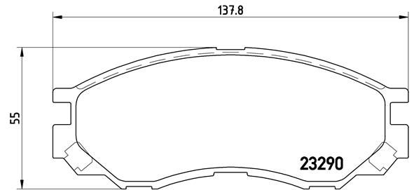 BREMBO P 54 020 Brake Pad Set, disc brake