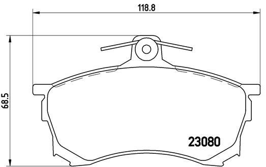 BREMBO P 54 021 Brake Pad Set, disc brake