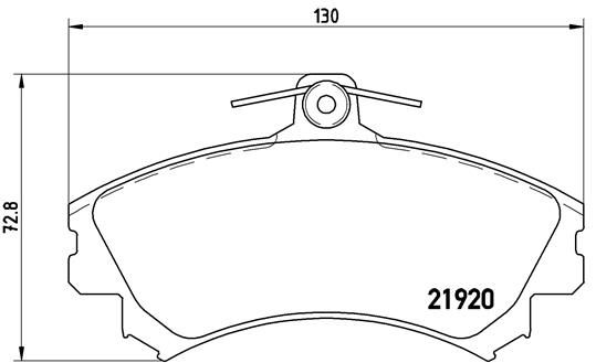 BREMBO P 54 022 Brake Pad Set, disc brake