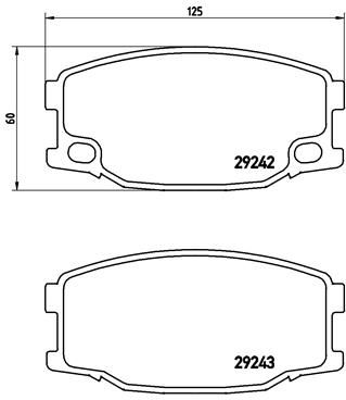 BREMBO P 54 035 Brake Pad Set, disc brake