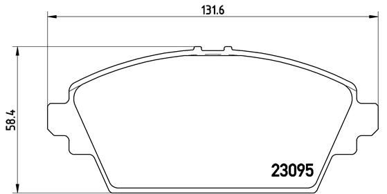 BREMBO P 56 044 Brake Pad Set, disc brake