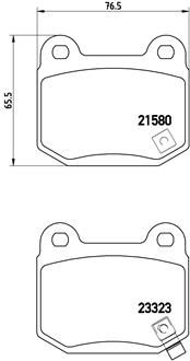 Brake Pad Set, disc brake BREMBO P 56 048