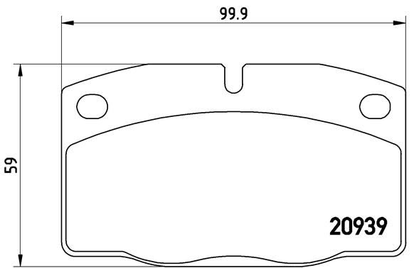 BREMBO P 59 005 Brake Pad Set, disc brake