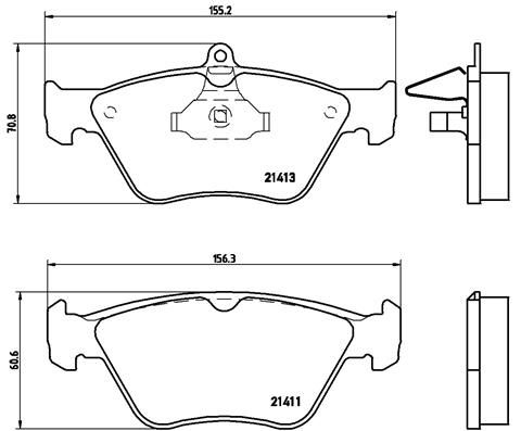 BREMBO P 59 019 Brake Pad Set, disc brake