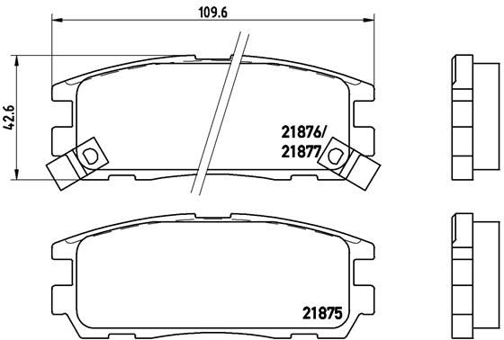 BREMBO P 59 021 Brake Pad Set, disc brake