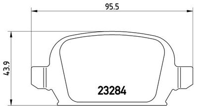 Brake Pad Set, disc brake BREMBO P 59 037