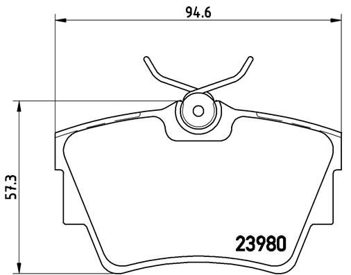 BREMBO P 59 041 Brake Pad Set, disc brake