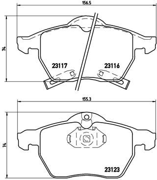 BREMBO P 59 048 Brake Pad Set, disc brake