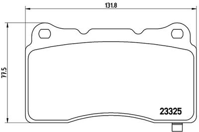 Brake Pad Set, disc brake BREMBO P 59 079