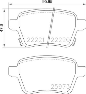 BREMBO P 59 086 Brake Pad Set, disc brake