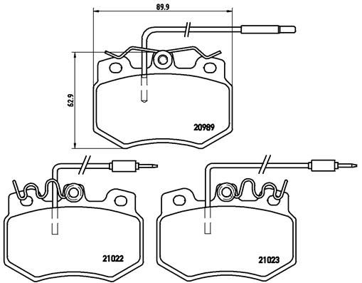 BREMBO P 61 031 Brake Pad Set, disc brake