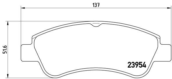 BREMBO P 61 066 Brake Pad Set, disc brake