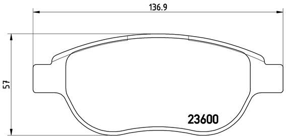 BREMBO P 61 068 Brake Pad Set, disc brake