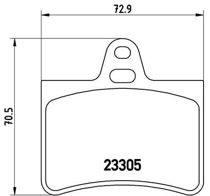 BREMBO P 61 073 Brake Pad Set, disc brake