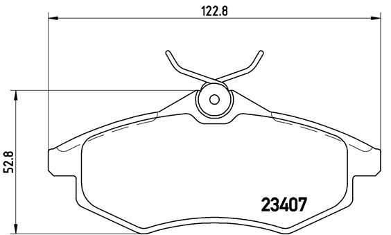 BREMBO P 61 074 Brake Pad Set, disc brake