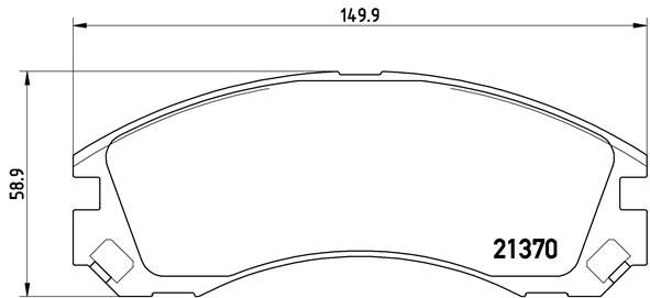 BREMBO P 61 089 Brake Pad Set, disc brake