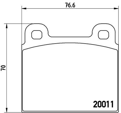 BREMBO P 65 001 Brake Pad Set, disc brake