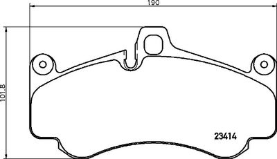 Brake Pad Set, disc brake BREMBO P 65 032