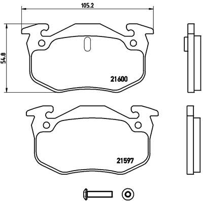 BREMBO P 68 018 Brake Pad Set, disc brake