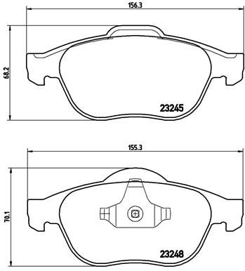 BREMBO P 68 032 Brake Pad Set, disc brake