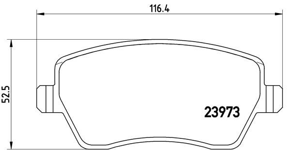 BREMBO P 68 033X Brake Pad Set, disc brake