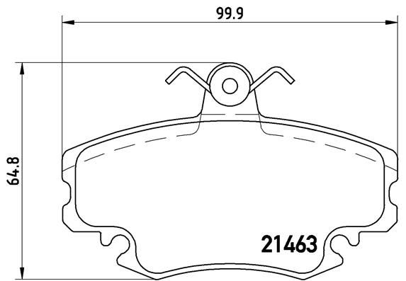 BREMBO P 68 038 Brake Pad Set, disc brake