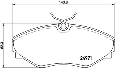 Brake Pad Set, disc brake BREMBO P 68 055