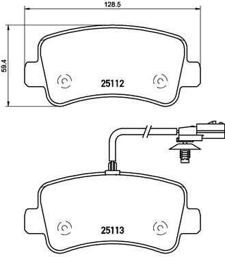 BREMBO P 68 063 Brake Pad Set, disc brake