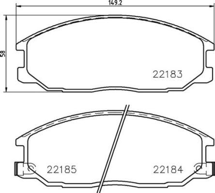 BREMBO P 77 002 Brake Pad Set, disc brake