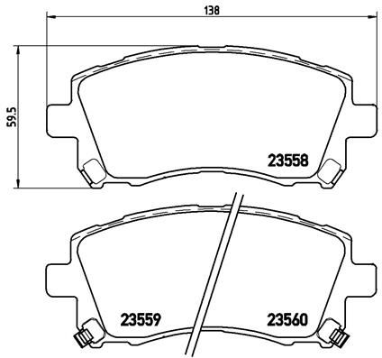 BREMBO P 78 010 Brake Pad Set, disc brake