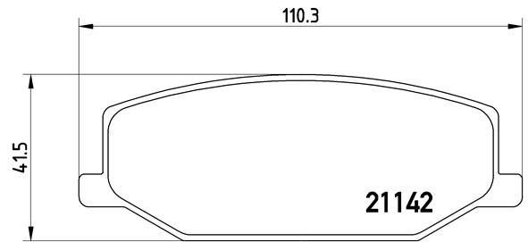 BREMBO P 79 001 Brake Pad Set, disc brake