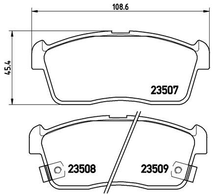 BREMBO P 79 012 Brake Pad Set, disc brake