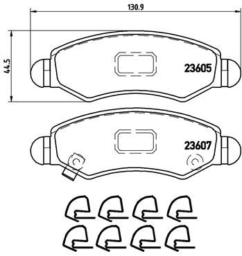 BREMBO P 79 015 Brake Pad Set, disc brake