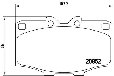 Brake Pad Set, disc brake BREMBO P 83 006