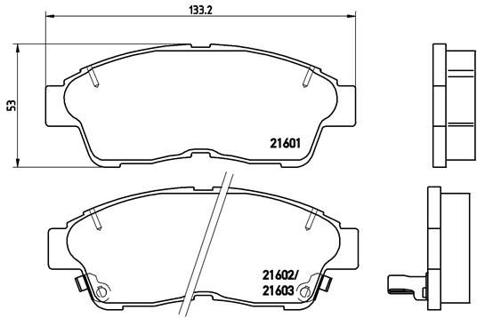 BREMBO P 83 034 Brake Pad Set, disc brake