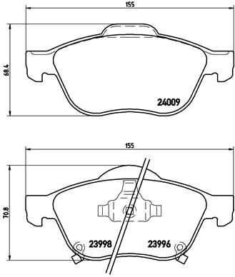 BREMBO P 83 043 Brake Pad Set, disc brake