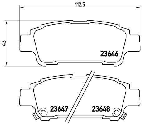 BREMBO P 83 056 Brake Pad Set, disc brake