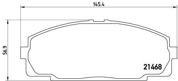 BREMBO P 83 092 Brake Pad Set, disc brake