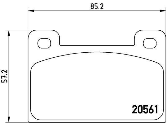 BREMBO P 85 006 Brake Pad Set, disc brake