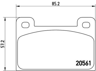 Brake Pad Set, disc brake BREMBO P 85 006