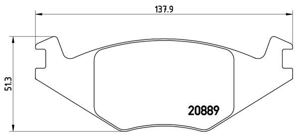 BREMBO P 85 019 Brake Pad Set, disc brake