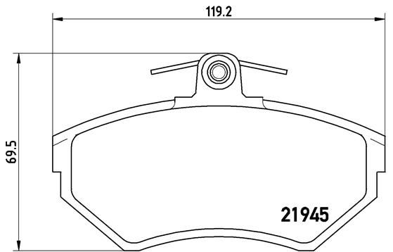 BREMBO P 85 032 Brake Pad Set, disc brake