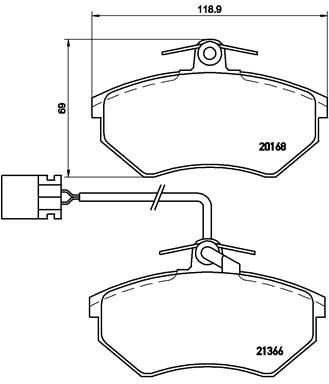 BREMBO P 85 034 Brake Pad Set, disc brake