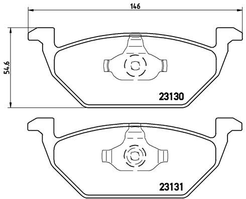 BREMBO P 85 041X Brake Pad Set, disc brake