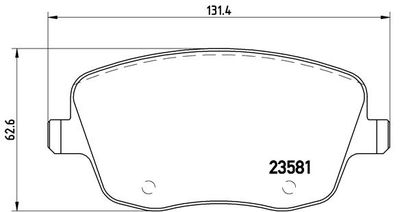 Brake Pad Set, disc brake BREMBO P 85 057