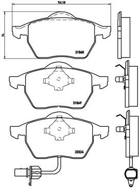 BREMBO P 85 060 Brake Pad Set, disc brake